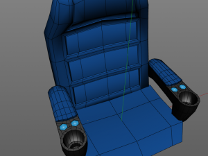 cinema chair Model 3D
