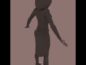 zata woman in armor 3D Model