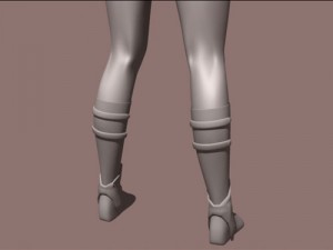 zata woman in armor 3D Model