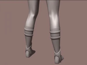 zata woman in armor 3D Model