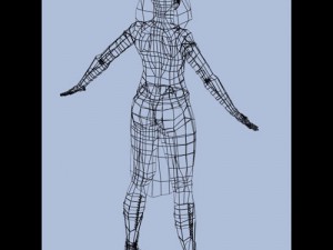 zata woman in armor 3D Model