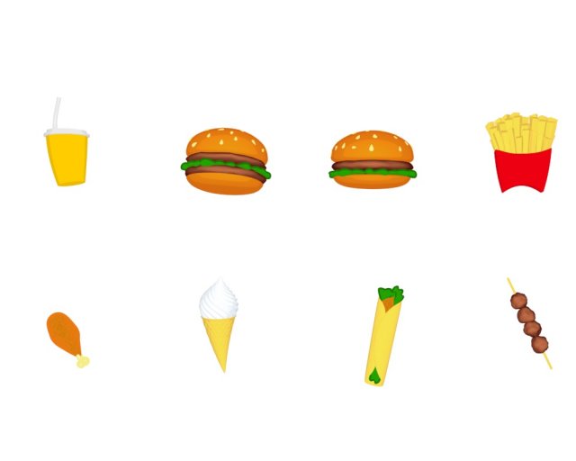 fast food collection 3D Model .c4d .max .obj .3ds .fbx .stl .blend 