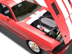 1967 shelby gt 500 Modèle 3D