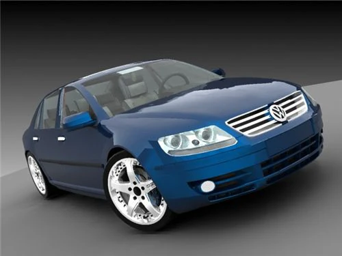 volkswagen phaeton 3D Model .c4d .max .obj .3ds .fbx .stl .blend 