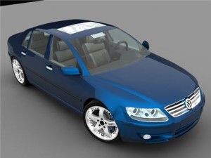volkswagen phaeton 3D Модель