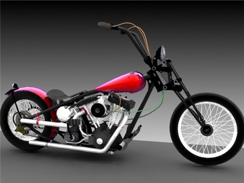 harleydavidson 3Dモデル .c4d .max .obj .3ds .fbx .stl .blend 