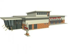 कार सेवा 3D मॉडल