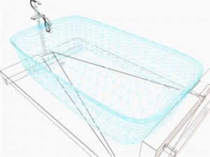 bath nova glass 3D Модель