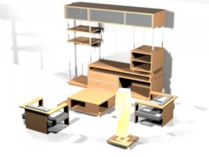 livingroom system li 3D Модель