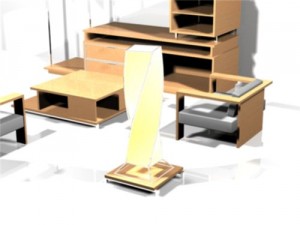 livingroom system li 3D Модель