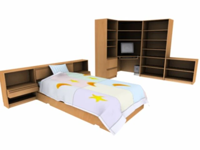 kinder room 3D Model .c4d .max .obj .3ds .fbx .stl .blend 