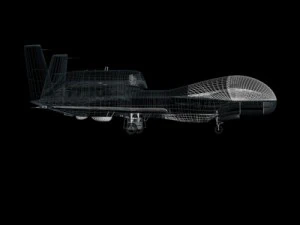 falco globale uav Modello 3D