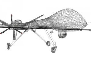 roofdier b uav drone 3D Model
