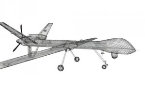 roofdier b uav drone 3D Model