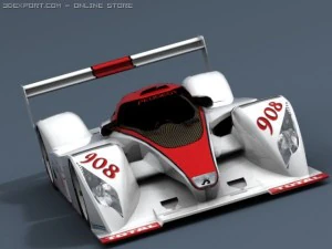 peugeot 908 lm low poly 3D Model