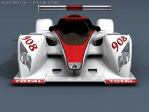 peugeot 908 lm low poly 3D Model