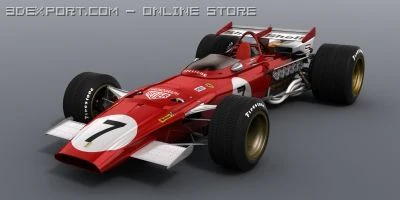 ferrari f1 312b 3D Model .c4d .max .obj .3ds .fbx .stl .blend 