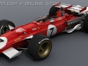 ferrari f1 312b Modèle 3D