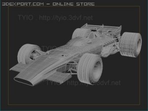 ferrari f1 312b Modèle 3D