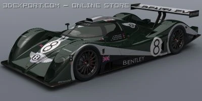 bentley exp speed 8 2001 3D Model .c4d .max .obj .3ds .fbx .stl .blend 