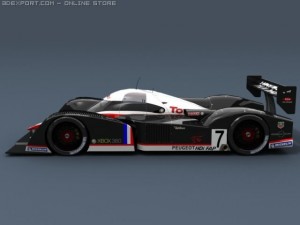 peugeot 908 lm 2007 Modelo 3D