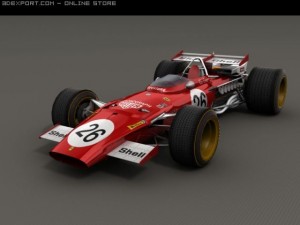 ferrari f312b  1970 low poly Modèle 3D