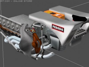 ferrari f312b  1970 low poly Modèle 3D