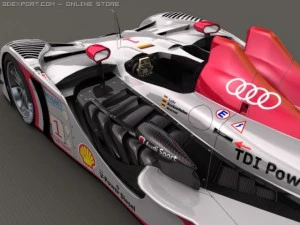 audi r15 lm 3D Model