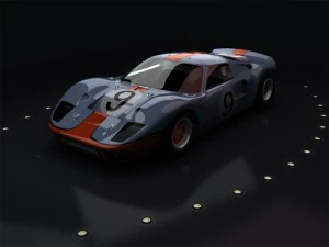 फोर्ड जीटी40 3D मॉडल