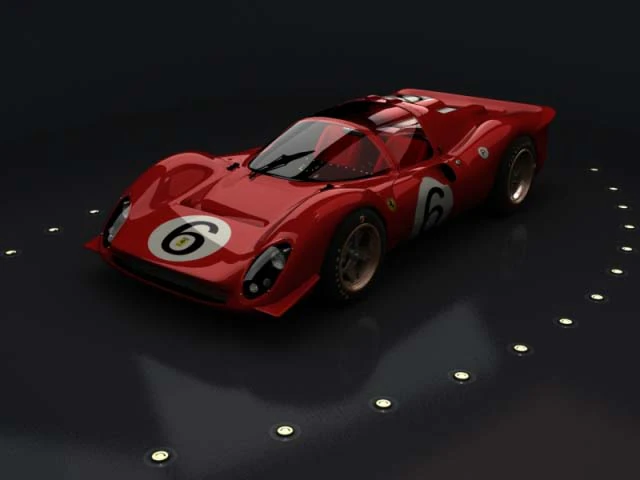 ferrari 330 p4 1967 3D Model .c4d .max .obj .3ds .fbx .stl .blend 