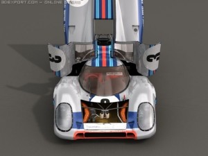 porsche 917k   1970   low poly 3D Model