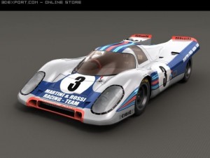 porsche 917k   1970   low poly Modèle 3D