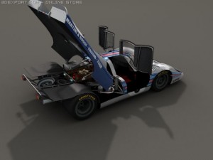 porsche 917k   1970   low poly Modèle 3D