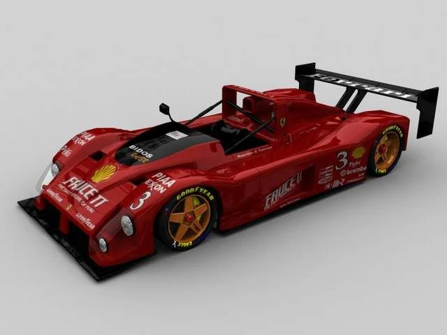 ferrari 333sp lemans 3D Model .c4d .max .obj .3ds .fbx .stl .blend