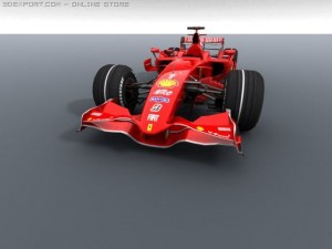 ferrari f1 f2008 3D Model
