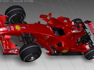 ferrari f1 f2008 3D Model