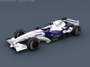 bmw sauber f1 2008 3D Model