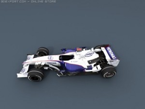 bmw sauber f1 2008 Model 3D