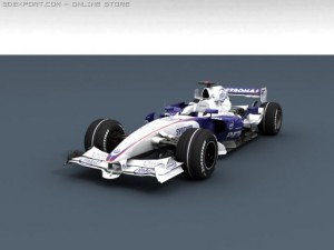 bmw sauber f1 2008 Model 3D