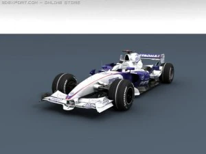 bmw sauber f1 2008 3D Model