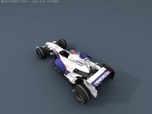 bmw sauber f1 2008 Model 3D