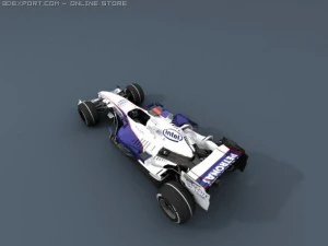 bmw sauber f1 2008 3D Model
