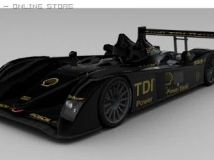 アウディ R10 ローポリモデル 3Dモデル