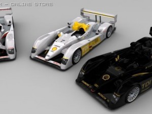 audi r10, low poly model 3D Модель