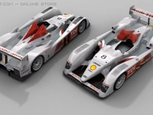 audi r10 low poly model 3D Model