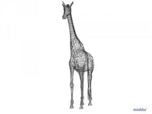 giraffa Modello 3D