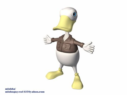duck 3D Model .c4d .max .obj .3ds .fbx .stl .blend 