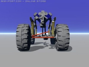 4x4 chassis 3D Model