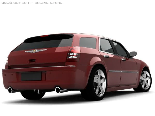 chrysler 300c touring 3D Model .c4d .max .obj .3ds .fbx .stl .blend 