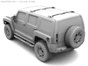 hummer h3 3D Model